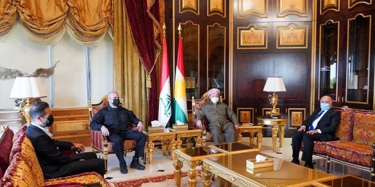 ​​​​​​​Mesûd Barzanî û Bafil Talebanî li hev civiyan