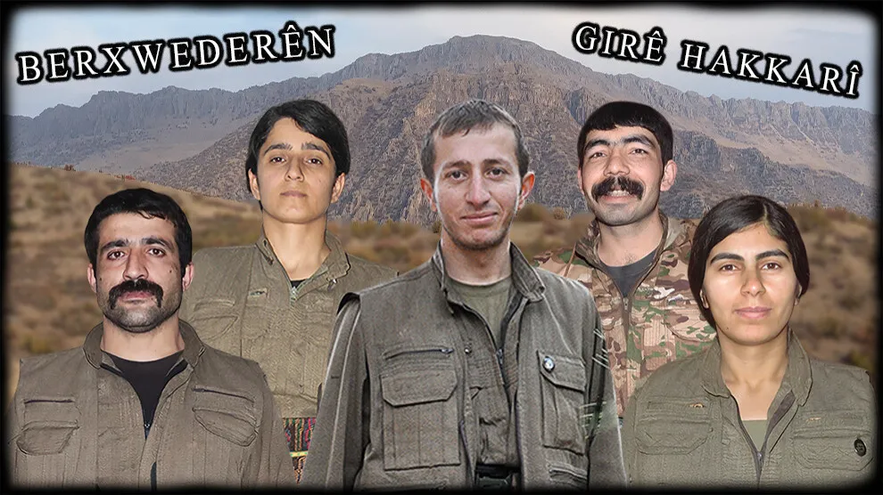 Nasnameya 5 gerîlayên li Metîna şehîd bûbûn eşkere bû