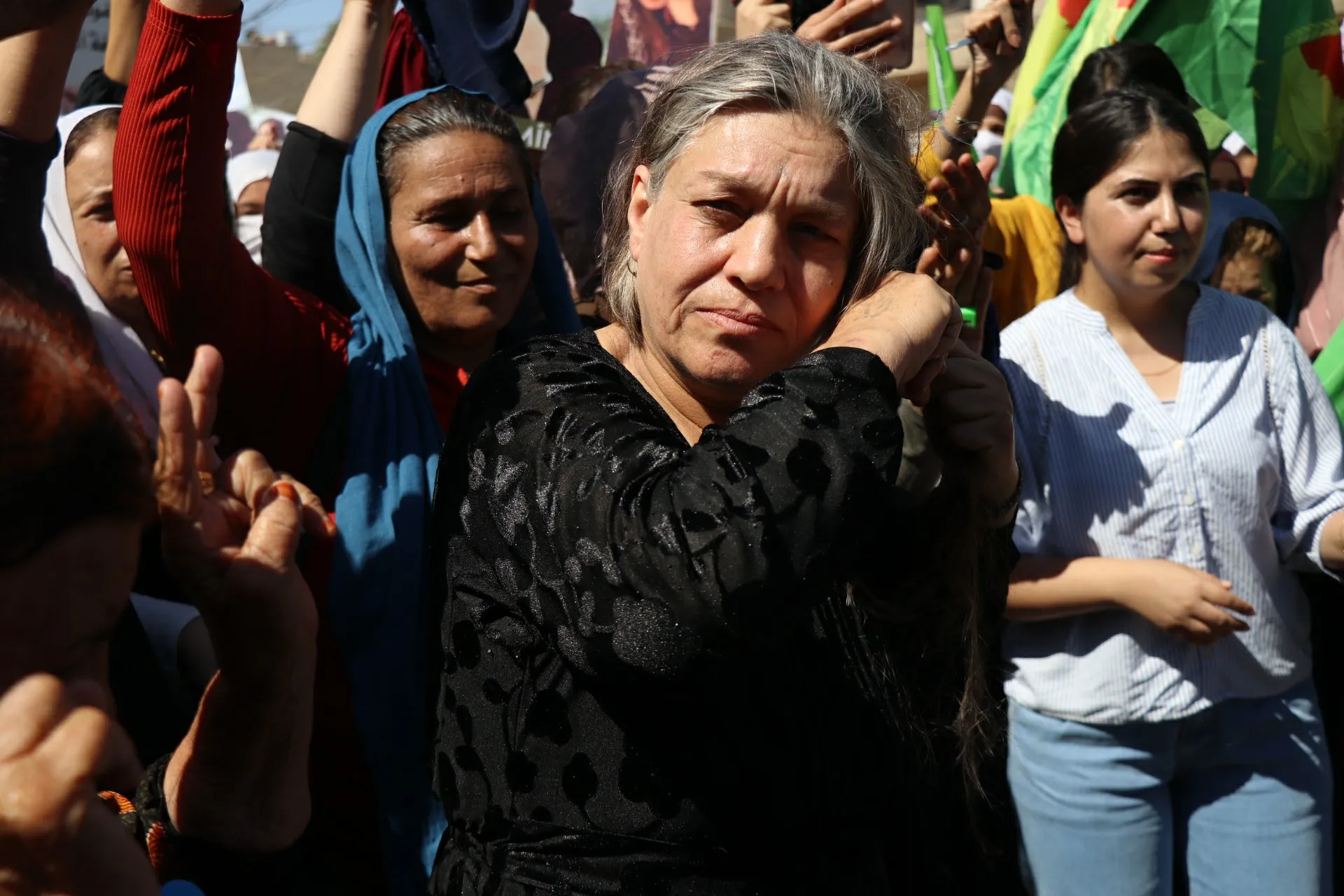 Jinên ji kantona Qamişlo qetilkirina Jîna Emînî protesto kir