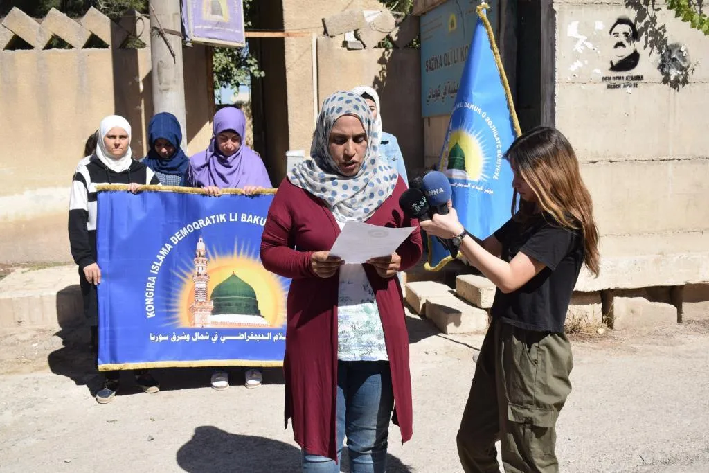 ​​​​​​​Li Bakur û Rojhilatê Sûriyê  jin ji bo serhildana li Rojhilat û Îranê li qadan in -HATE NÛKIRIN