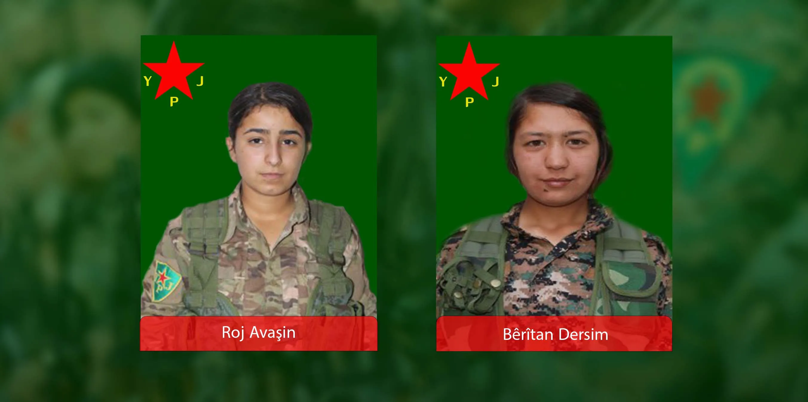 YPJʹê şehîd Bêrîtan Dersîm û Roj Avaşîn bi bîr anîn