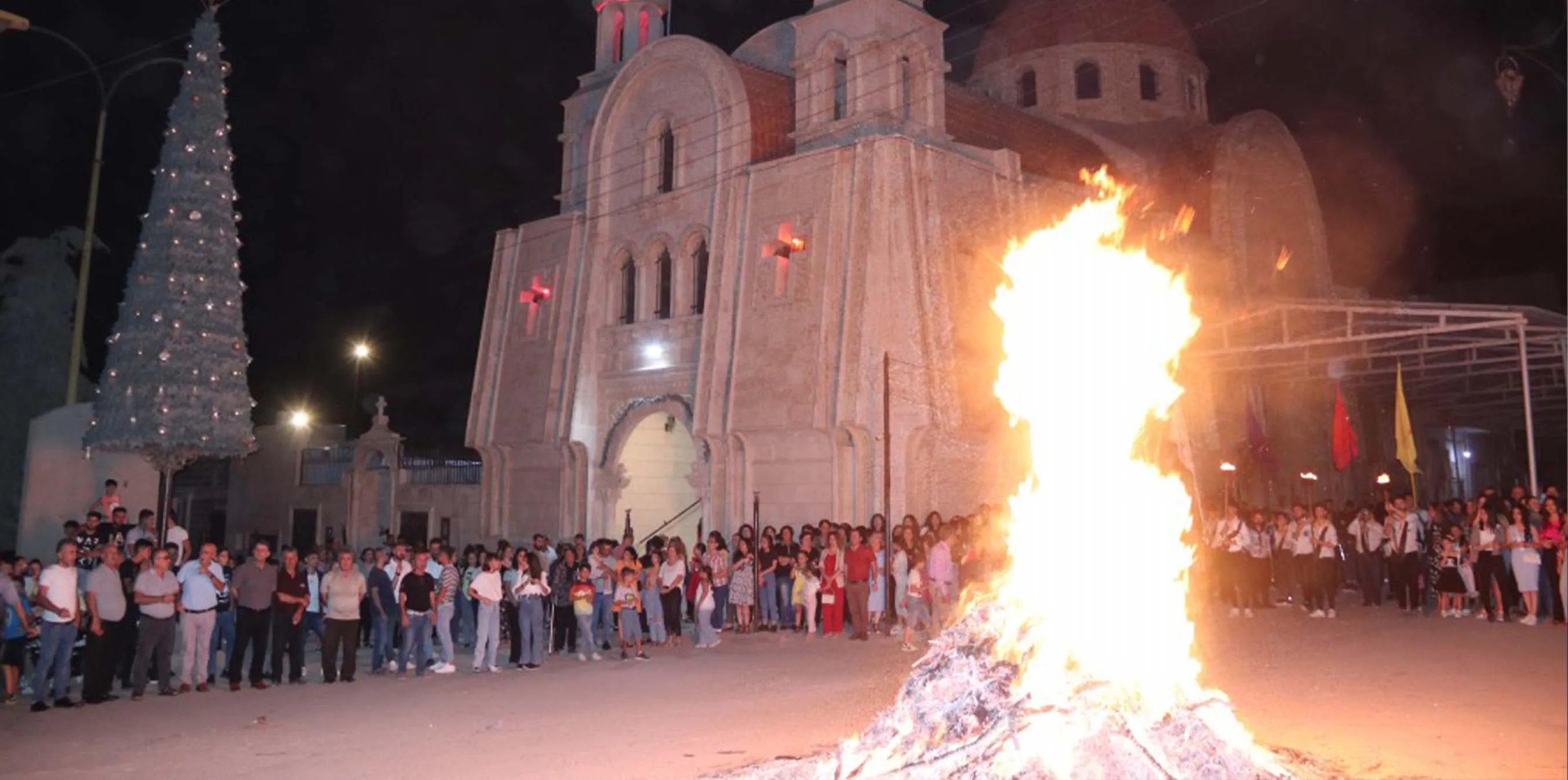 Xiristiyanên Dêrikê cejna Xaçê pîroz kir