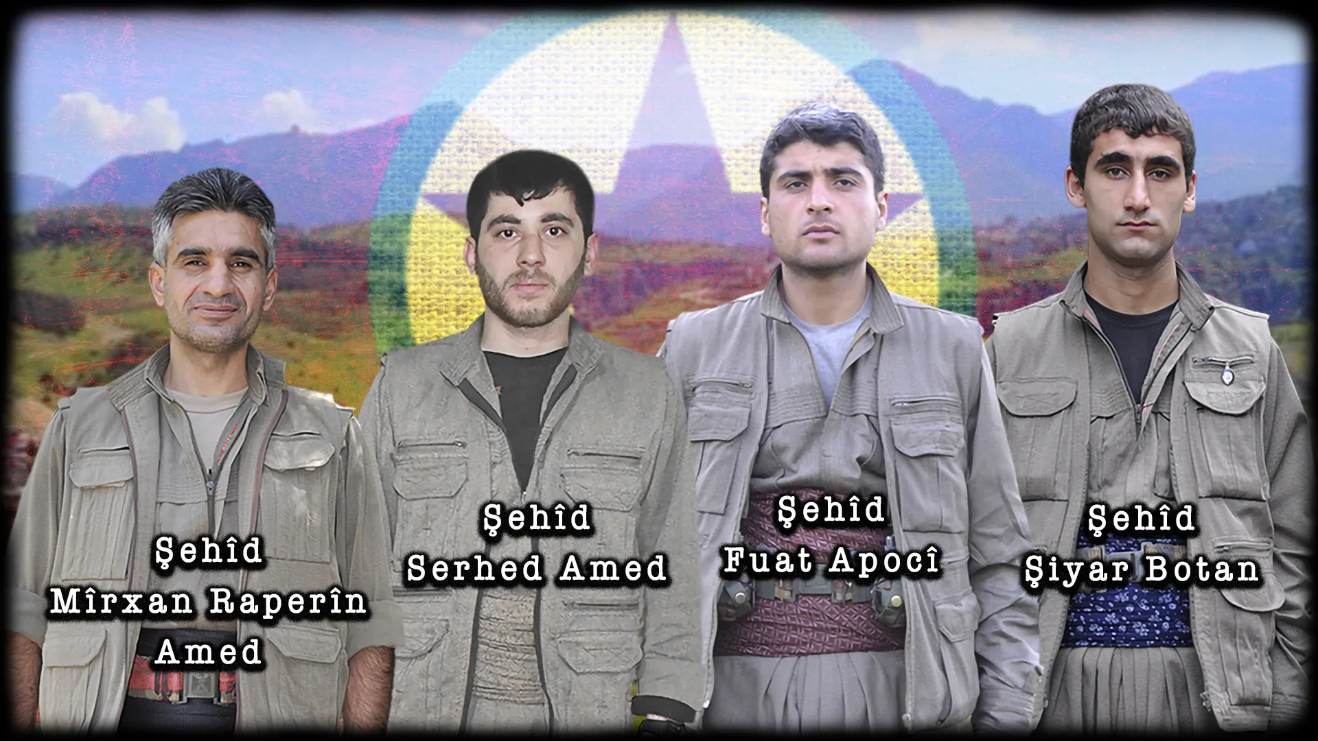 HPG’ê nasnameyên 4 gerîlayên li Zapê şehîd bûbûn, eşkere kirin