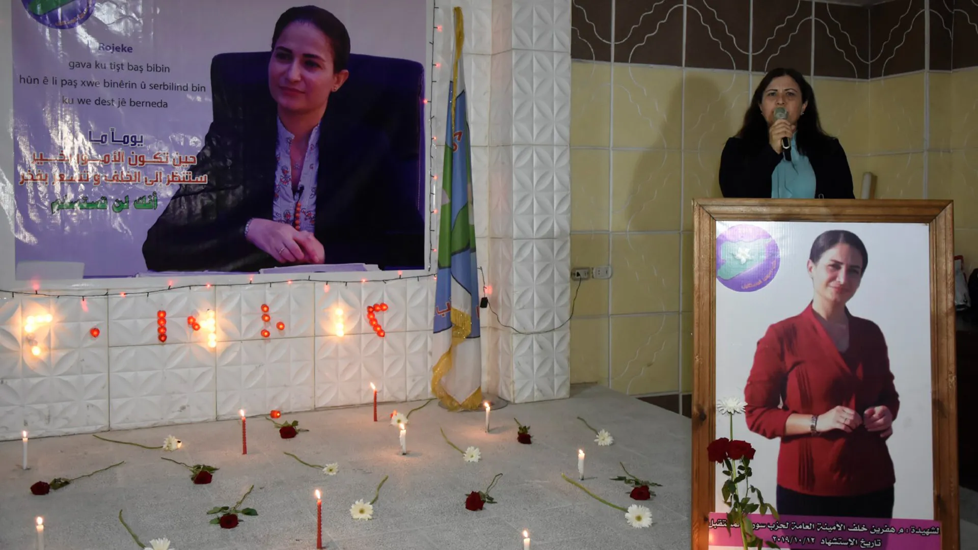 Şehîd Hevrîn Xelef li Helebê hat bibîranîn