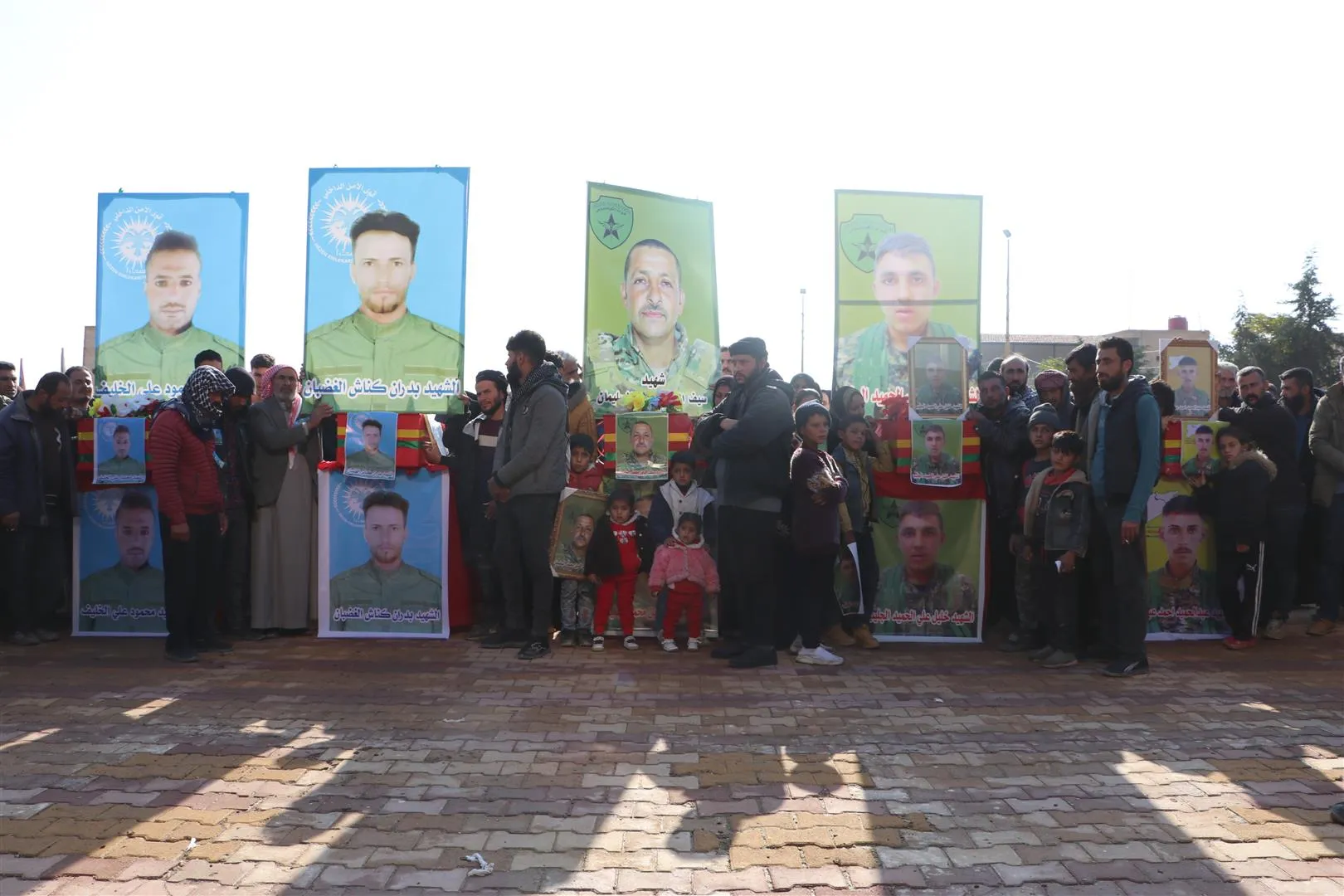 ​​​​​​​Li Hesekê û Şedadê merasîma oxirkirina 6 şehîdan
