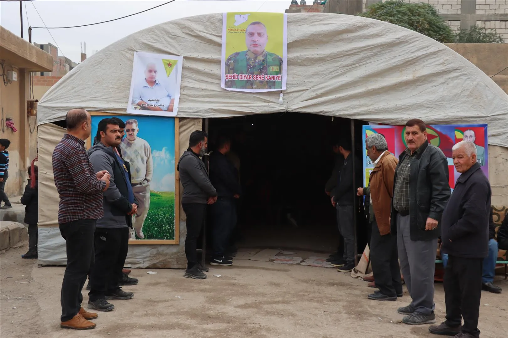 Şêniyên Hesekê sersaxî da malbata şehîd Xalid Oso