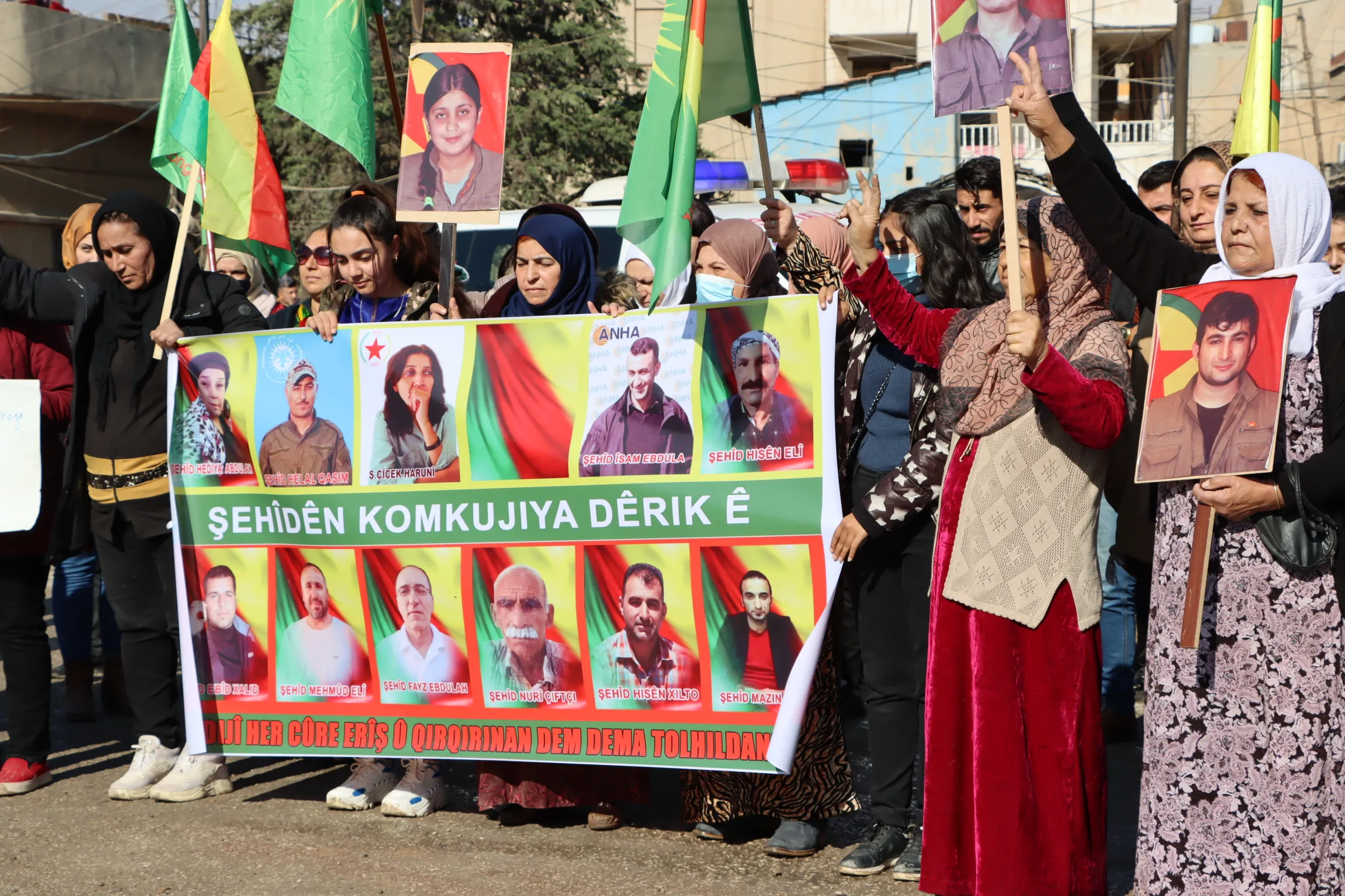 Şêniyên kantona Qamişlo êrişên qirkirinê şermezar kirin