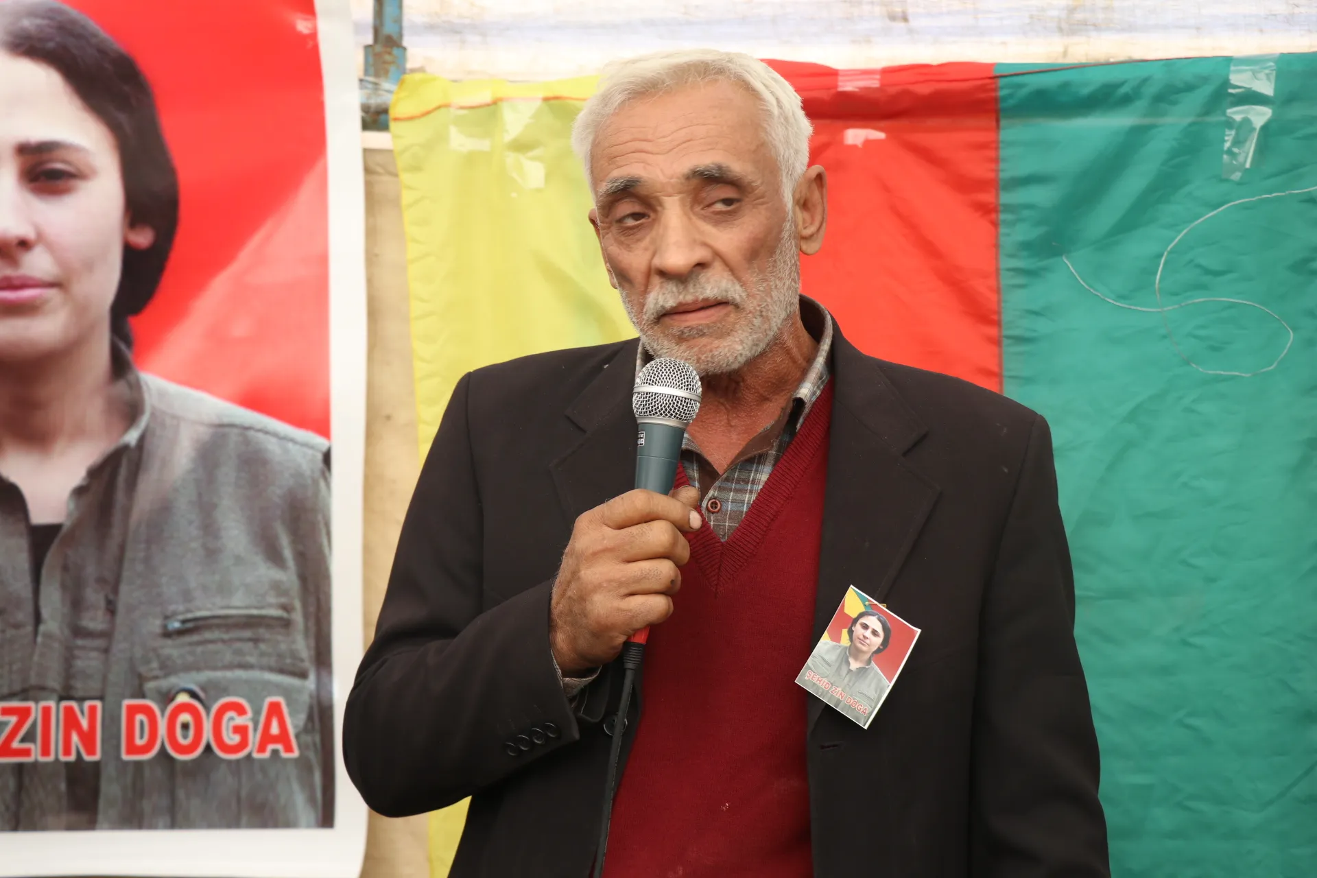 Li Qamişlo, merasîmên xiyabî ji 2 şehîdên gerîla re