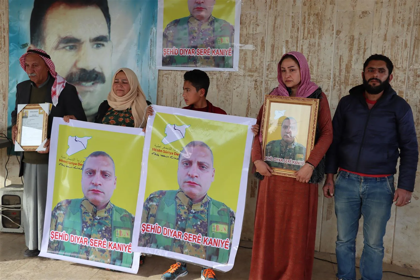 Şêniyên Hesekê cenazeya şehîd Xalid Oso oxir kir