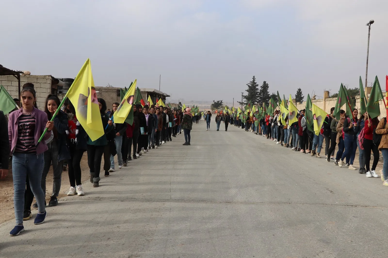 Li Şehbayê xwepêşandana bi diruşma "Jin, Jiyan, Azadî"