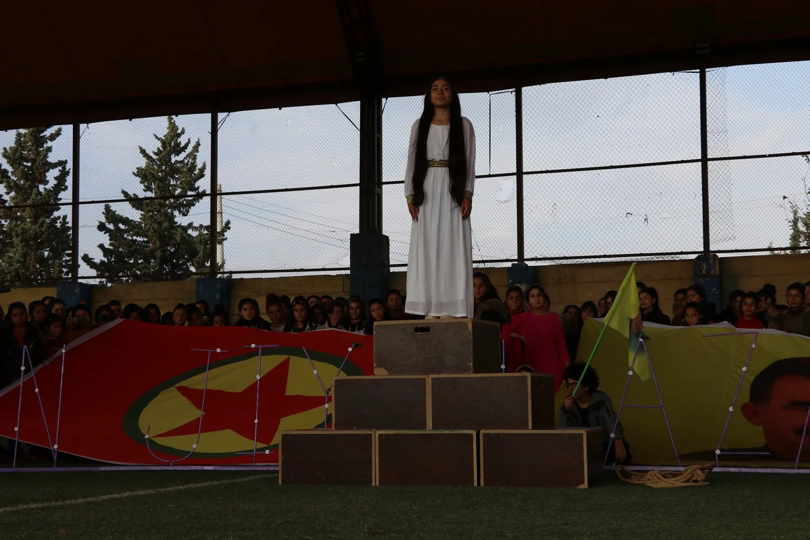 Li Şehbayê xwepêşandana bi diruşma "Jin, Jiyan, Azadî"