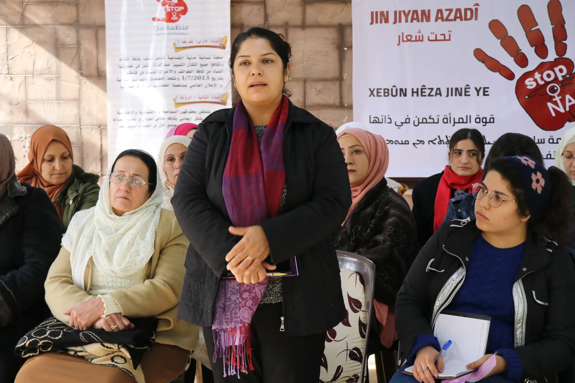 Şêniyên Qamişlo: Em ê têkoşîna bi diruşma ′Jin, Jiyan, Azadî′ bilind bikin