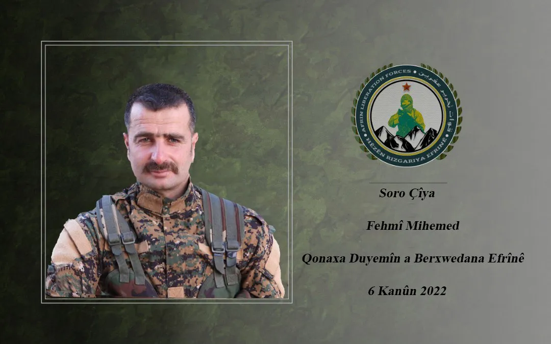 ​​​​​​​HRE`yê şehadeta şervanekî ragihand