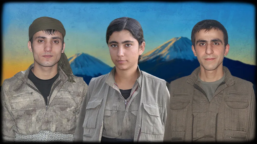 ​​​​​​​HPG`ê nasnameyên 3 gerîlayên şehîd eşkerer kirin