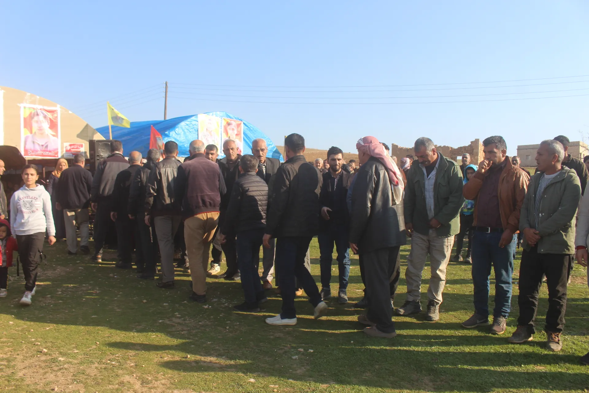 Li Kobanê merasîma sersaxiyê ya şehîd Biharîn û şehîd Arîn