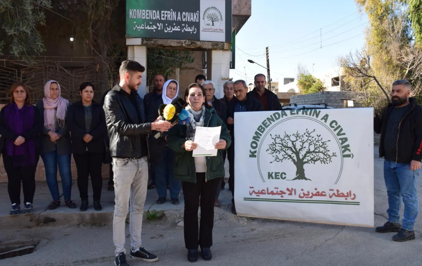 Kombenda Efrîn a Civakî berxwedana şêniyan a li hemberî ambargoyê silav kir
