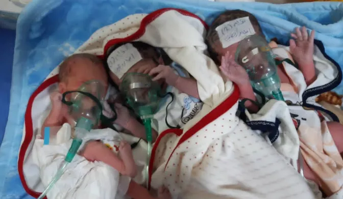 ​​​​​​​Koçbereke Efrînî  3 zarok anîn
