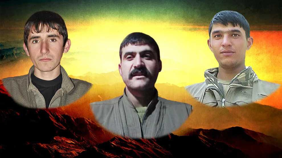 HPG’ê nasnameyên 3 gerîlayên şehîd bûne eşkere kirin