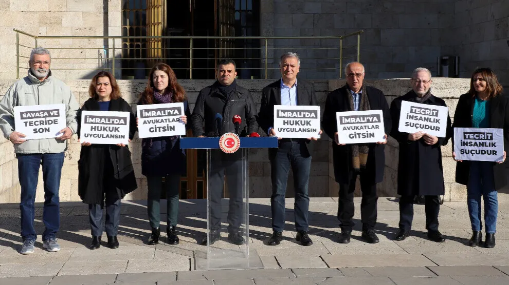 ​​​​​​​Çalakiya parlamenterên HDP’ê: Em nahêlin tecrîda li Îmraliyê tevahiya civakê dîl bigire