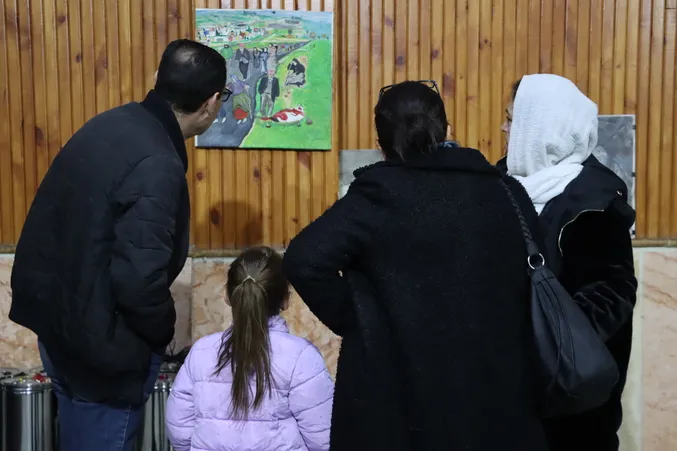 Pêşangeha wênexêzên zarokên Efrînê bi dawî bû