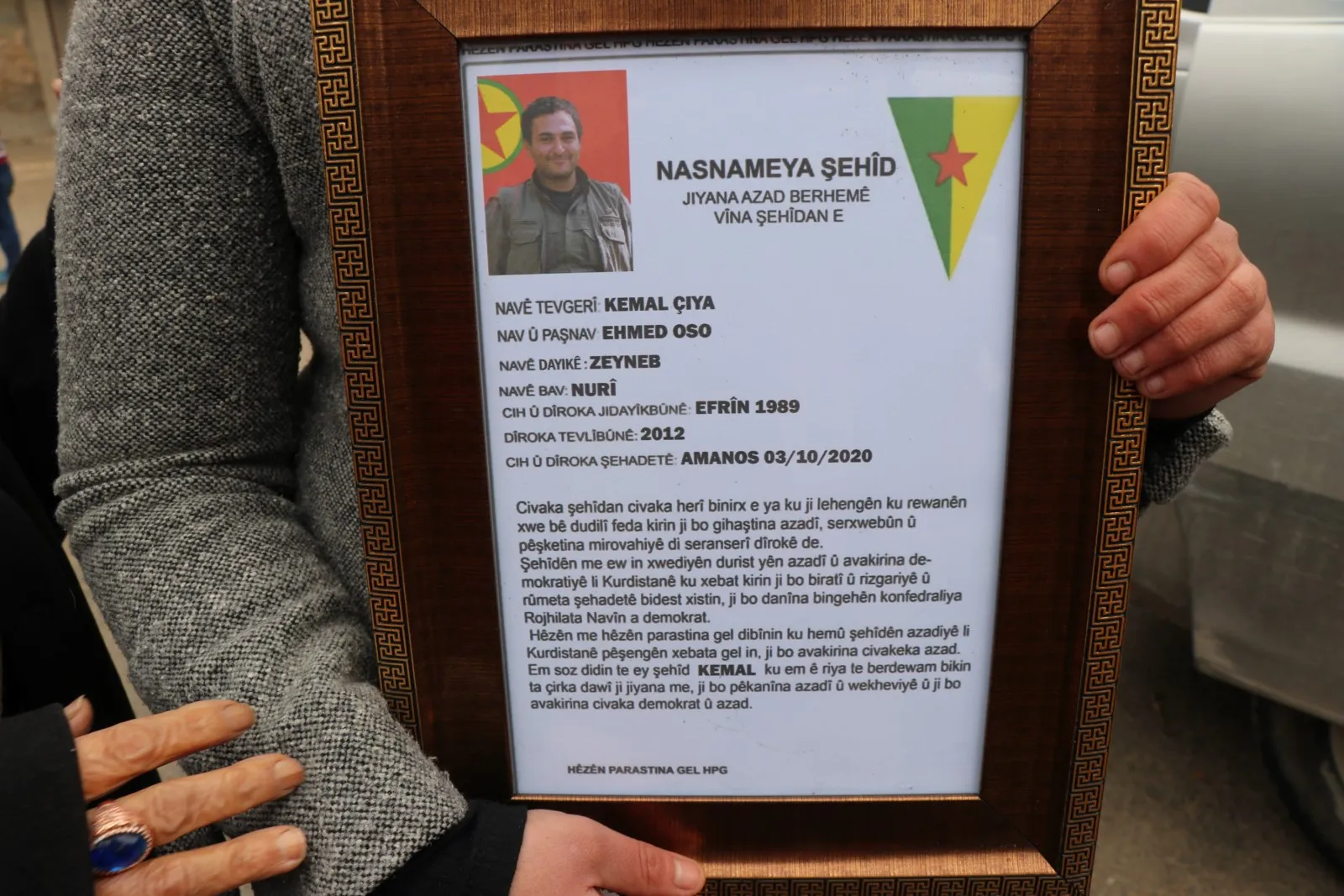 Şêniyên Helebê sersaxî da malbata şehîd Kemal Çiya