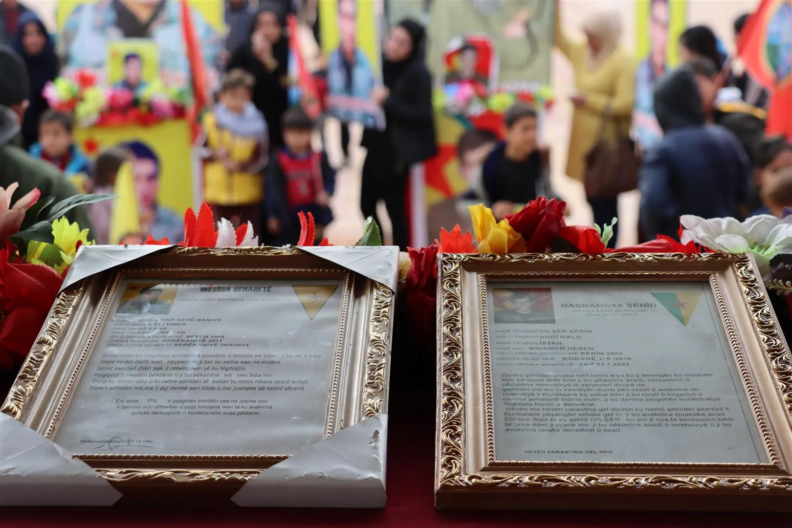 Li Hesekê merasîma xiyabî ya Diyar Serêkaniyê û Dilşêr Efrîn