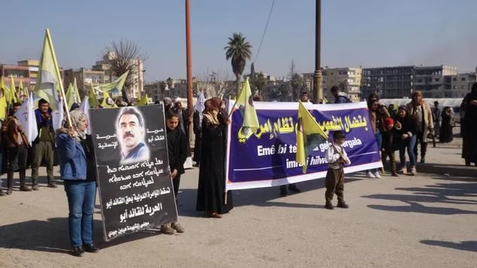  Bi çalakiyên cuda şêniyên Bakur û Rojhilatê Sûriyê banga azadiya fîzîkî ya Rêber Abdullah Ocalan kir