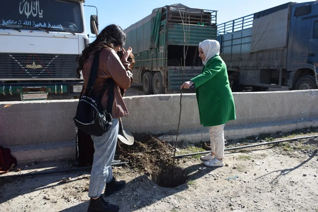 Li deriyên Sêmalka û Welîd 100 şitilên daran hatin çandin