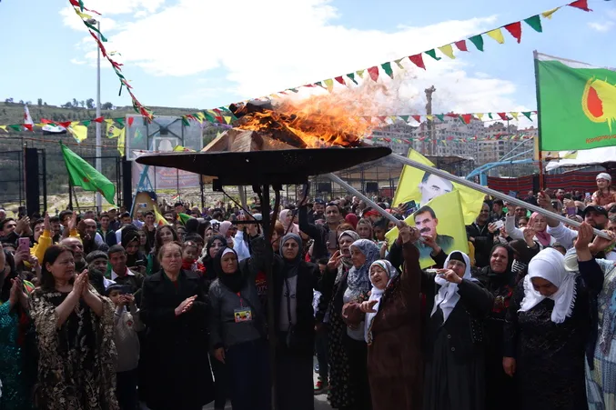 Kurd û dostên wan li Şamê Newroz pîroz kir