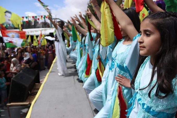 Kurd û dostên wan li Şamê Newroz pîroz kir