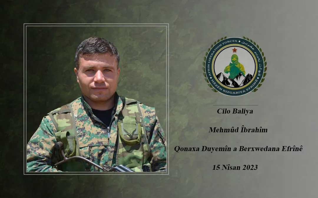 HRE: Rêhevalên me Cîlo Baliya û Xabûr Efrîn şehîd bûn