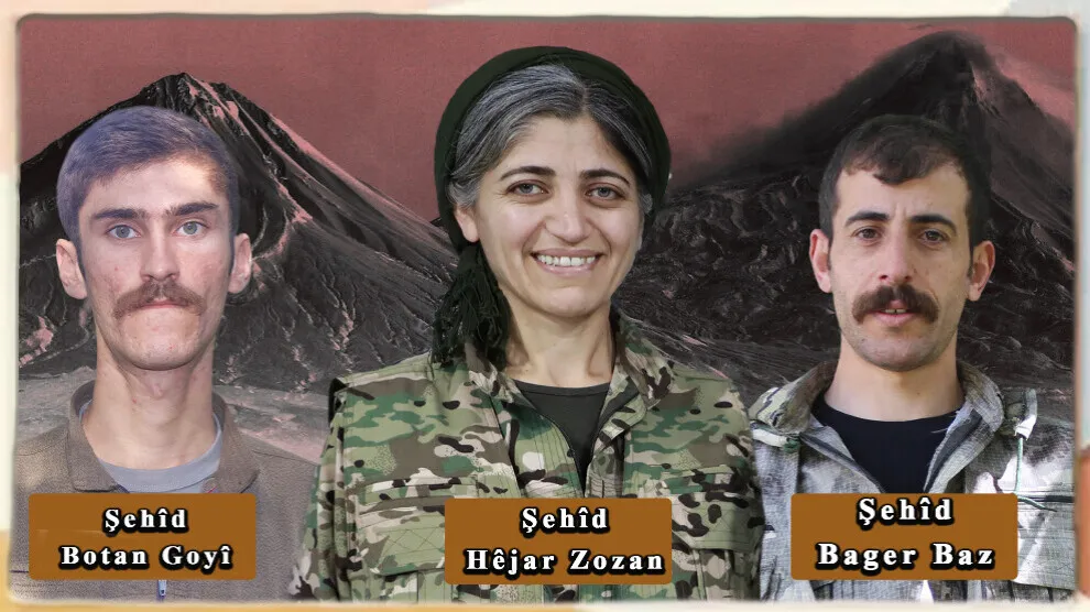 HPG`ê 3 gerîlayên şehîd bi bîr anîn