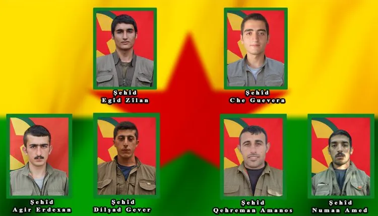 ​​​​​​​HPG’ê nasnameyên 6 şehîdan eşkere kirin