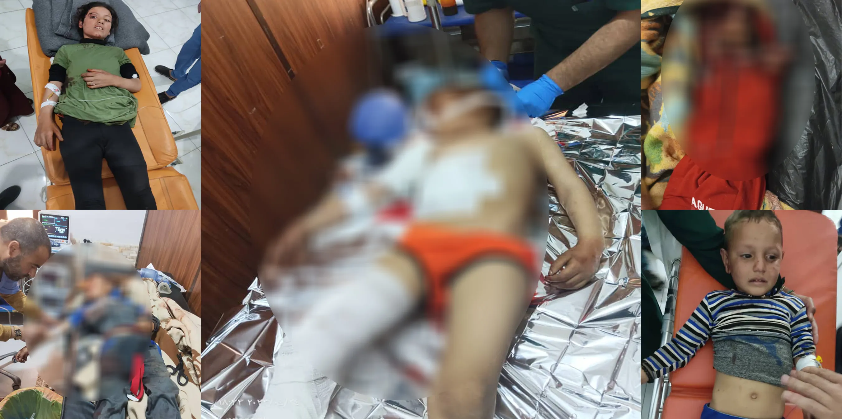 Ji ber êrişan û dorpêçê 7 zarok şehîd bûn