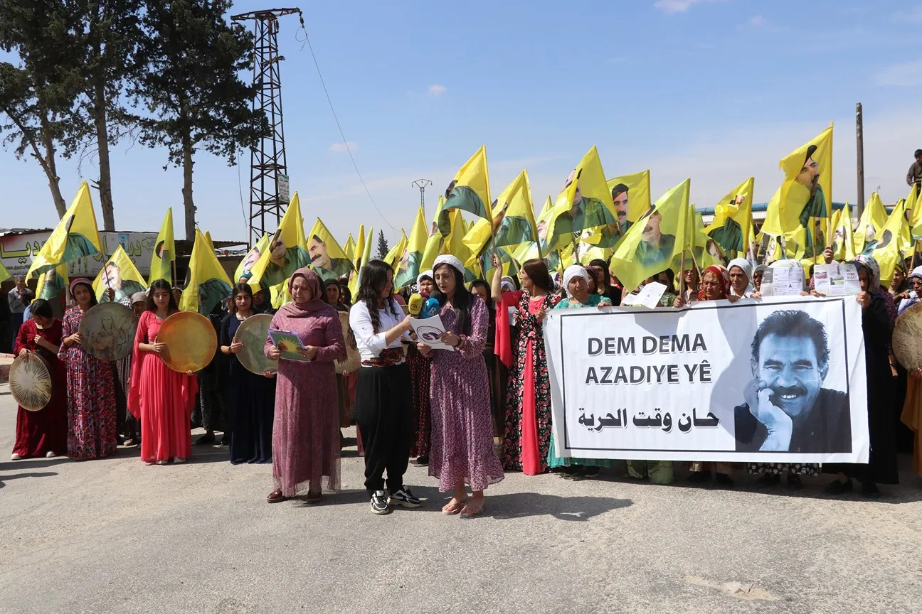 Li Şehbayê belavokên têkildarî azadiya fîzîkî ya Rêber Ocalan hatin belavkirin