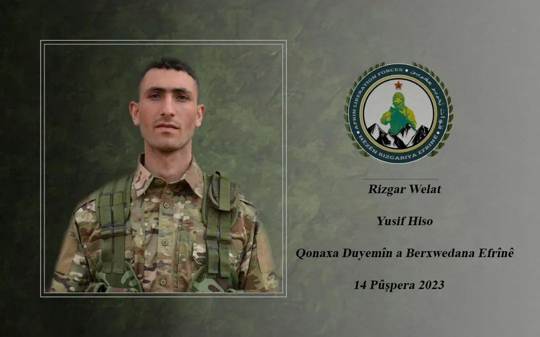 Nasnameyên 2 şehîdên HRE`yê hatin eşkerekirin