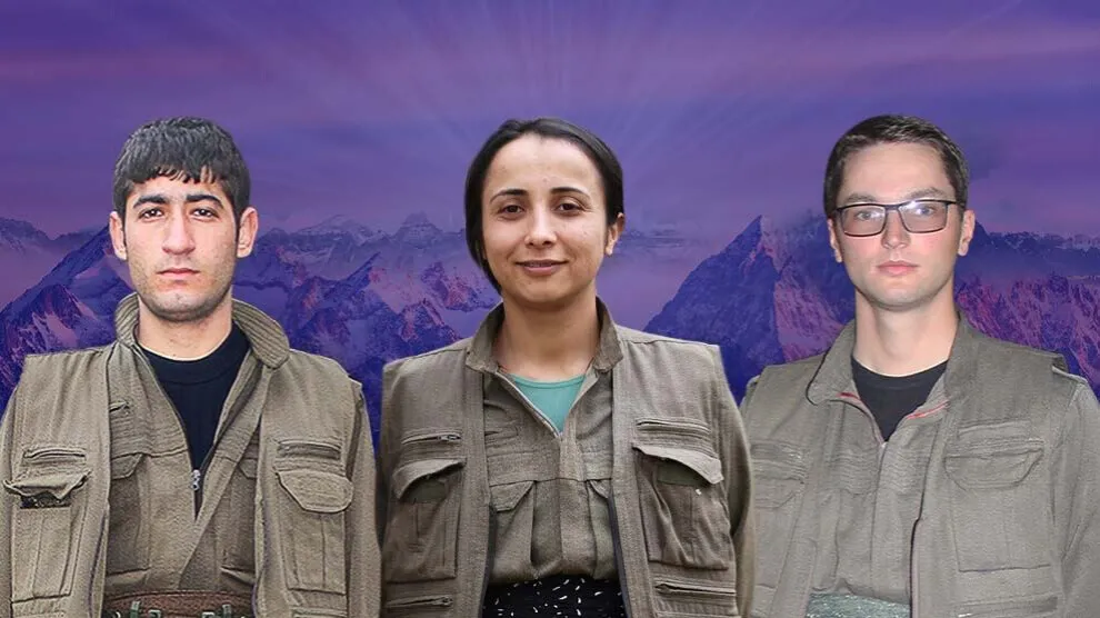 HPG'ê nasnameyên 3 şehîdên Xakurkê aşkera kirin