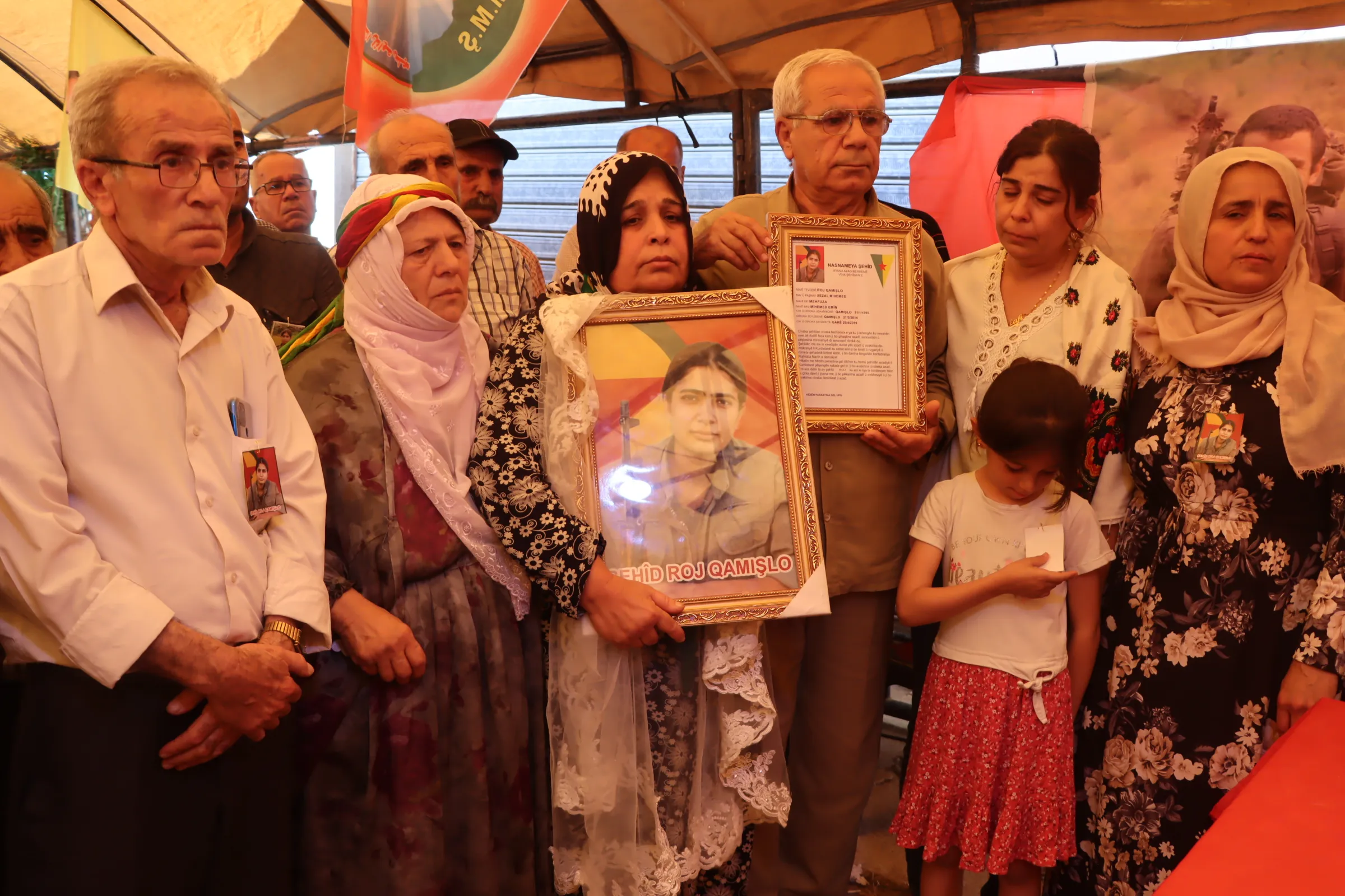 ​​​​​​​Li Qamişloyê merasîma 2 gerîlayan
