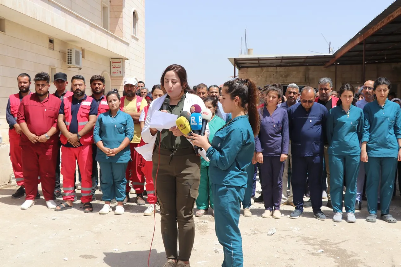 Xebatkarên tenduristiyê êrişa li ser Nexweşxaneya Til Rifetê şermezar kir