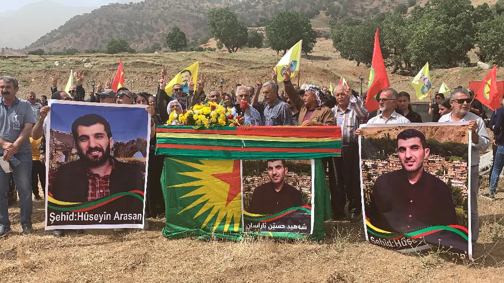Cenazeyê Arasan li Qendîlê hat veşartin