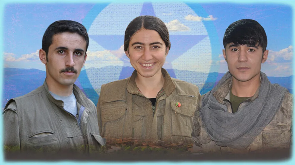 Nasnameyên 3 gerîlayên şehîd hatin aşkerakirin