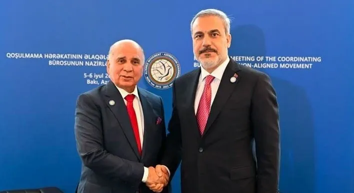 Fûad Hisên û Hakan Fîdan li Bakûyê civiyan