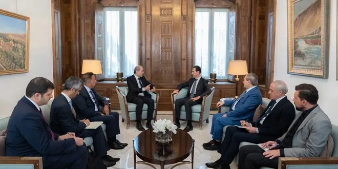 Beşar El Esed bi El Safedî re civiya