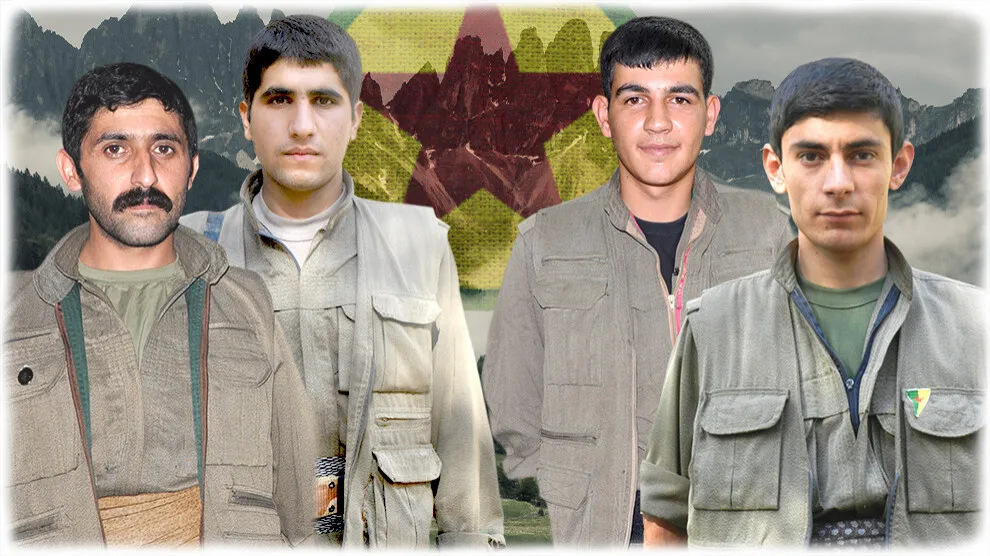 HPG’ê nasnameyên 4 gerîlayên şehîd bûne eşkere kirin