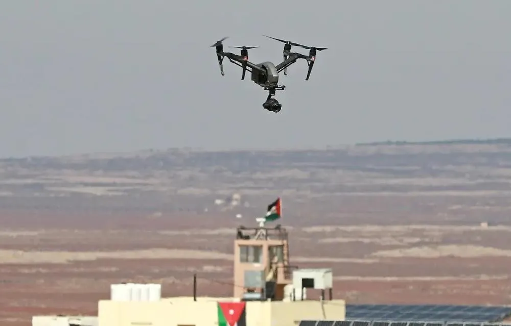Hêzên Urdinê droneke bi çek a ji Sûriyeyê dihat xist