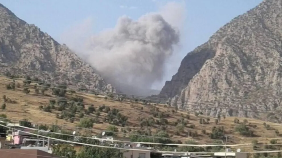 Baregehên artêşa Tirk ên li Bradostê hatin bombebarankirin