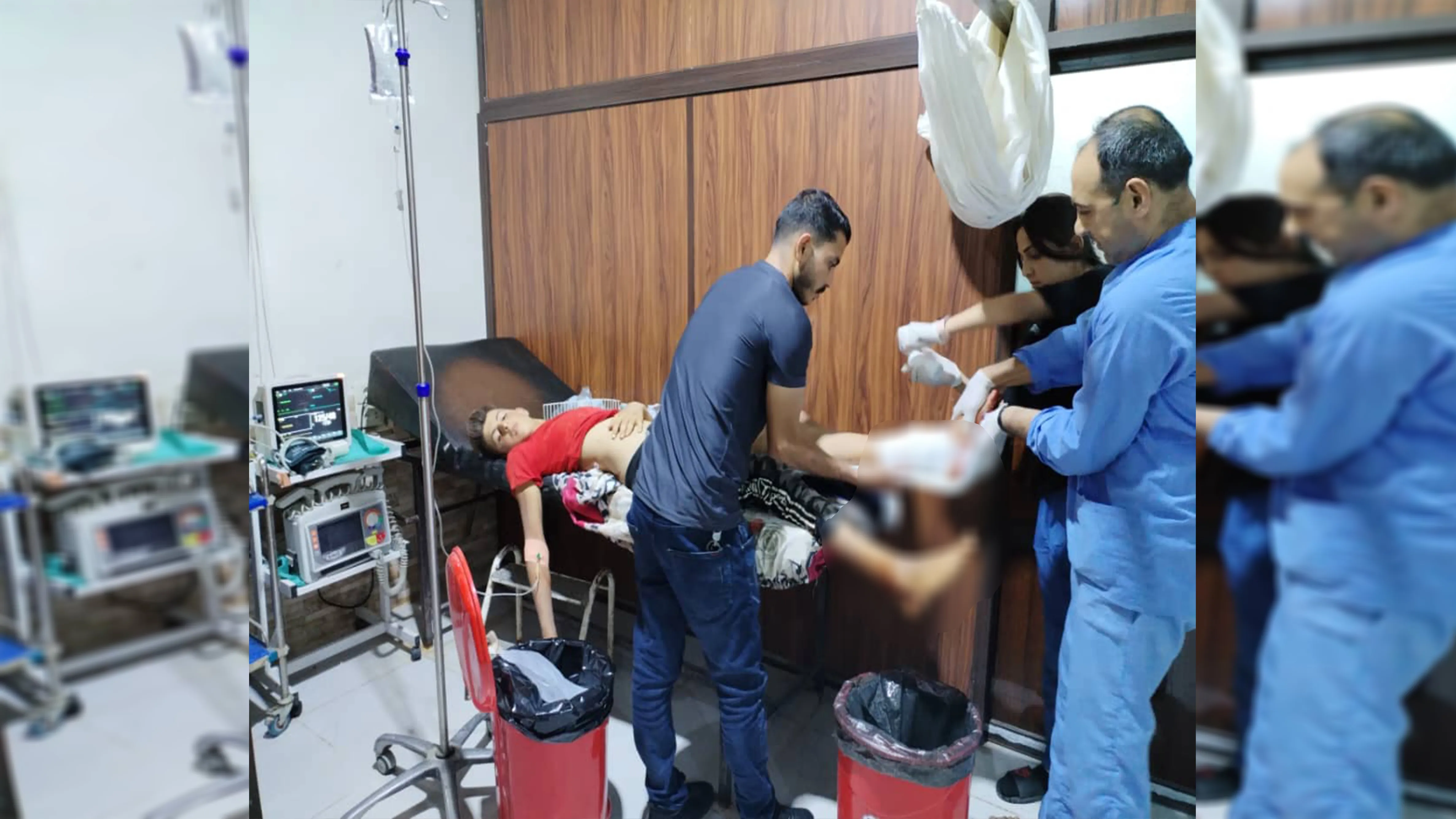 ​​​​​​​2 zarok di teqîna bermahiyeke şer de birîndar bûn