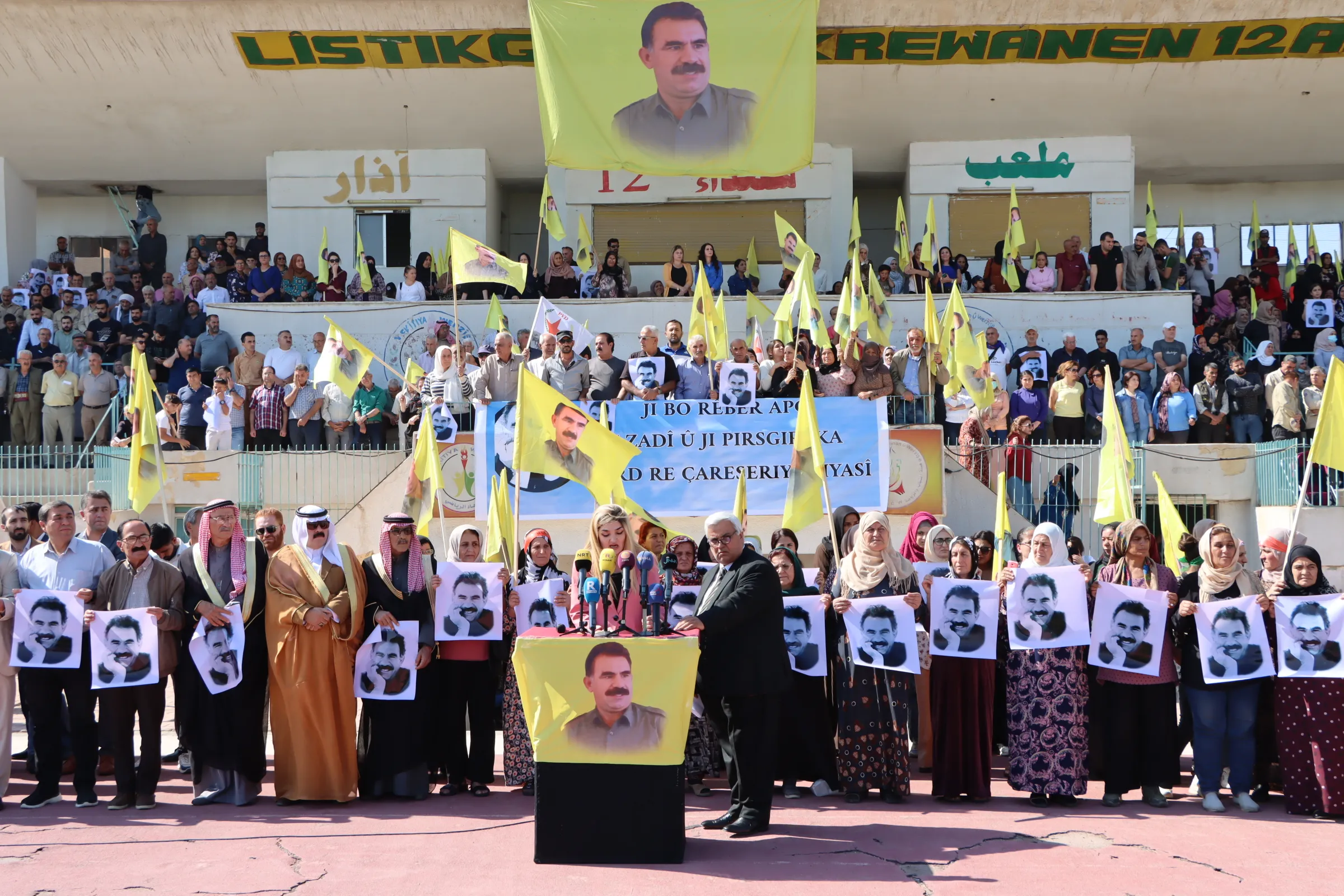 Bakûr û Rojhilatê Suriyeyê tevlî pêngava ji bo Rêber Abdullah Ocalan bû