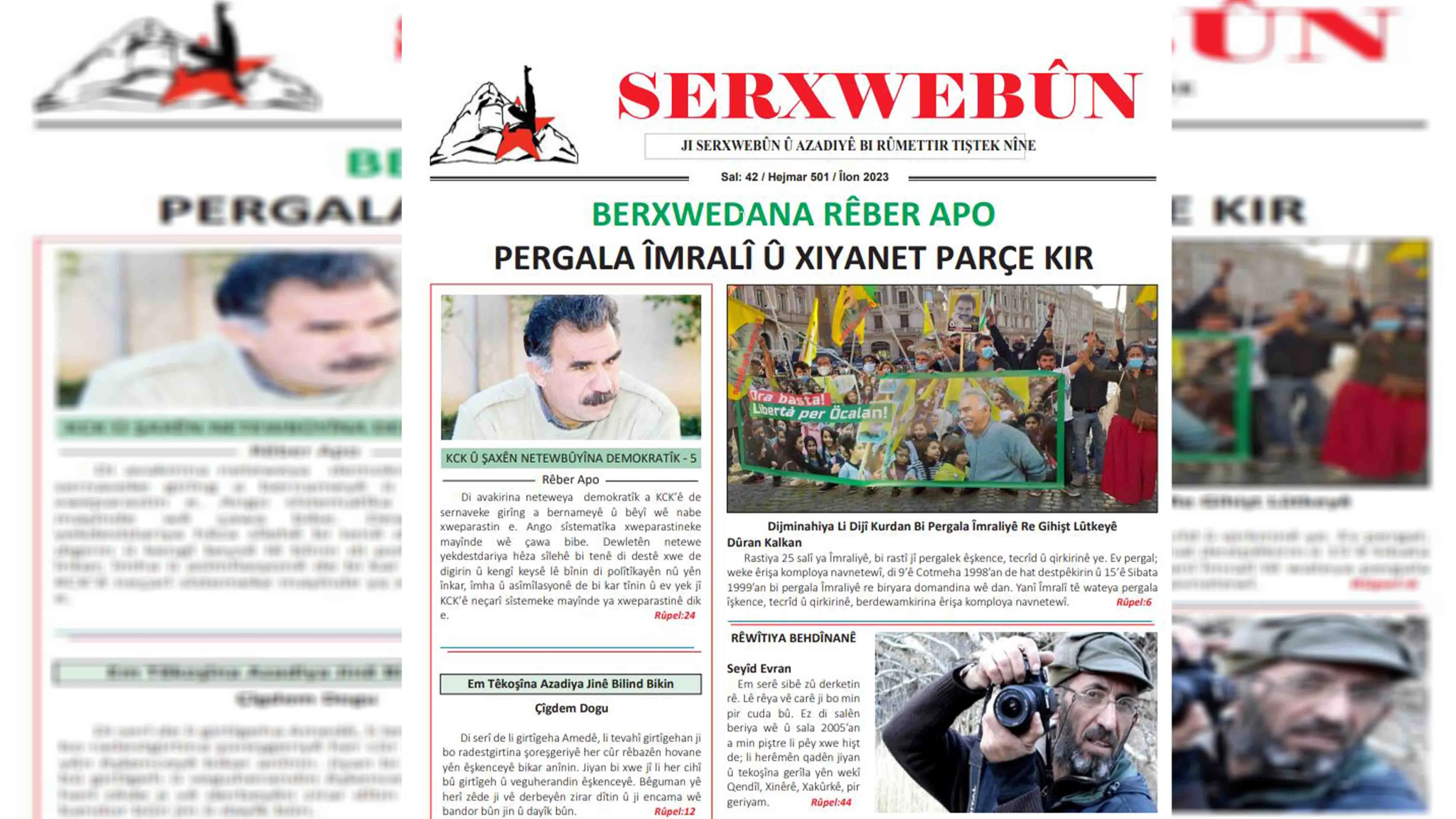 Hejmara meha Îlonê ya rojnameya Serxwebûnê ya kurdî derket