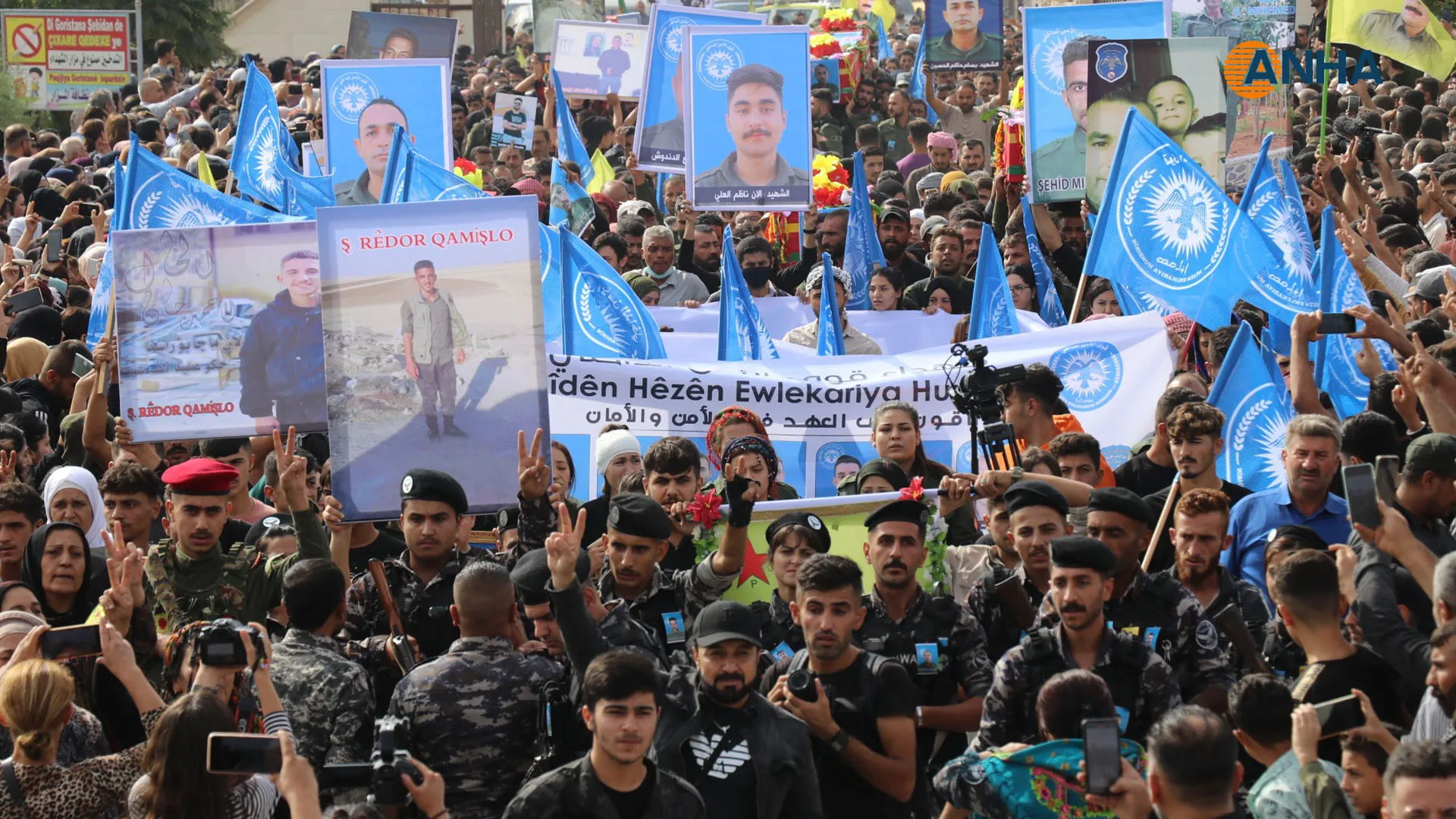 Kurd, Ereb, Suryan û Ermenan şehîdên xwe bi peyamên tolhildanê oxir kirin